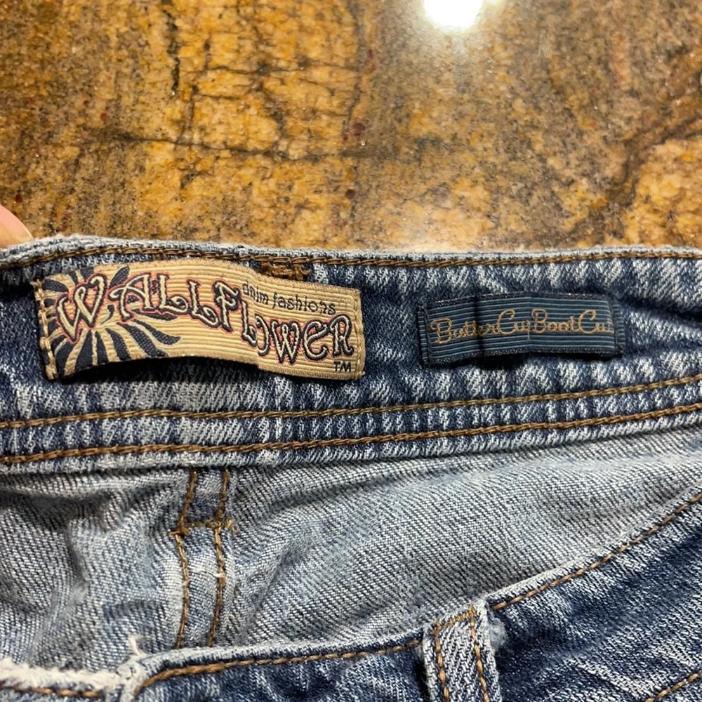 Junior Wallflower Jeans size 5 w/ sparkle patches‎